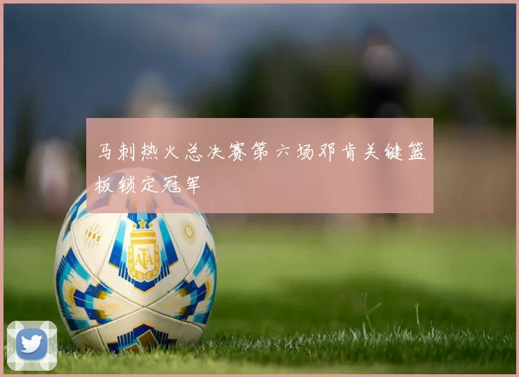 马刺热火总决赛第六场邓肯关键篮板锁定冠军