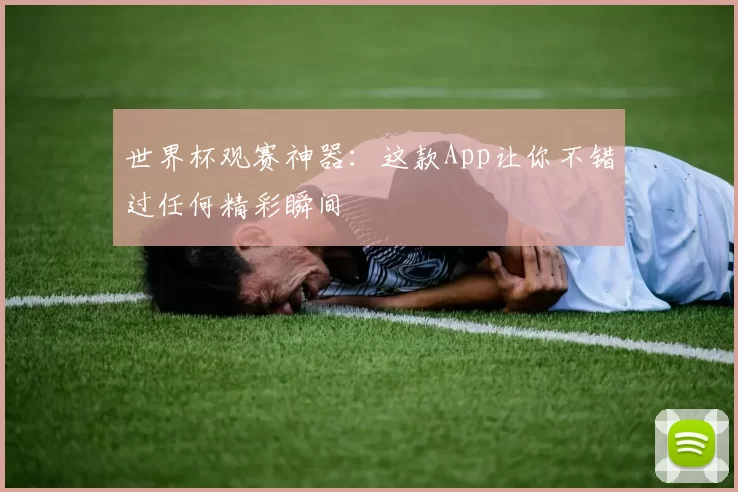 世界杯观赛神器:这款App让你不错过任何精彩瞬间